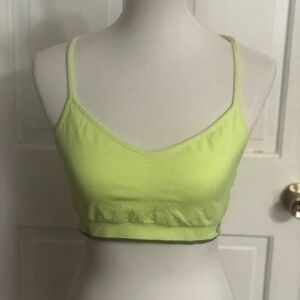 Neon Green Stretch Sports Bra